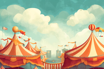 Zirkus Hintergrund KI