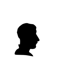 Male Profil Face Silhouette 
