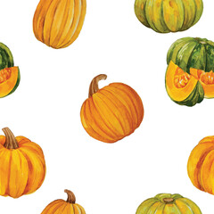 halloween pattern watercolor template background