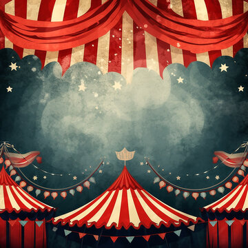 Zirkus Hintergrund KI
