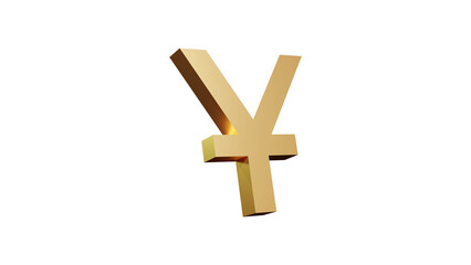 Obraz premium isolated yen sign