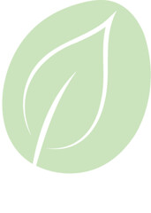 Zielony liść eko ilustracja