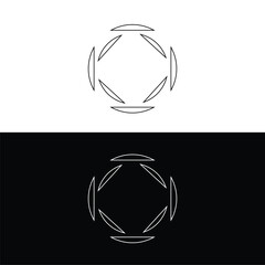 Circle vector logo template design