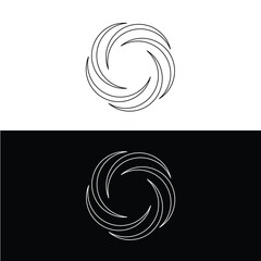 Circle vector logo template design