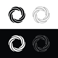 Circle vector logo template icon