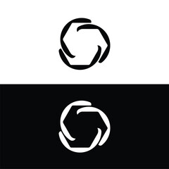 Circle vector logo template icon