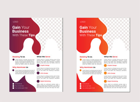 Red Business Flyer Design 