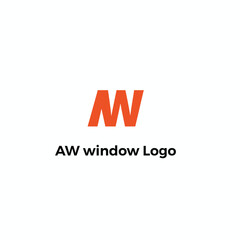 aw latter logo for business and companies 