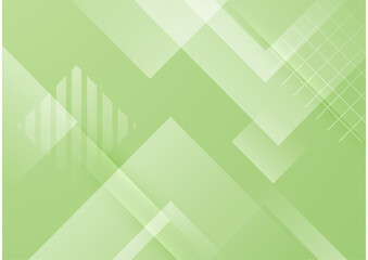 Minimal geometric soft green geometric shapes light technology background abstract design.