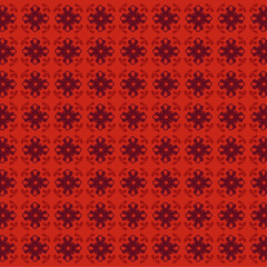 Seamless red dark abstract asiatic culture background vector template floral