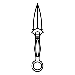 Tactical Knife Icon for Logo and More