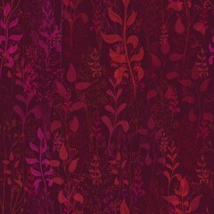 Collection of seamless patterns with summer wildflowers