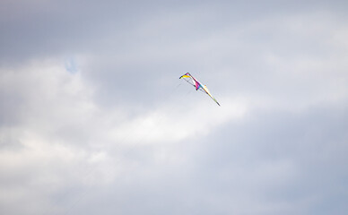 Naklejka na ściany i meble The kite flies against the sky.