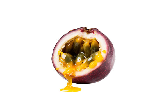 Stock photo of fresh Passion-fruit isolated PNG. The Passion-fruit is perfectly ripe 