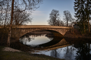 An old bridge over the river Ruja