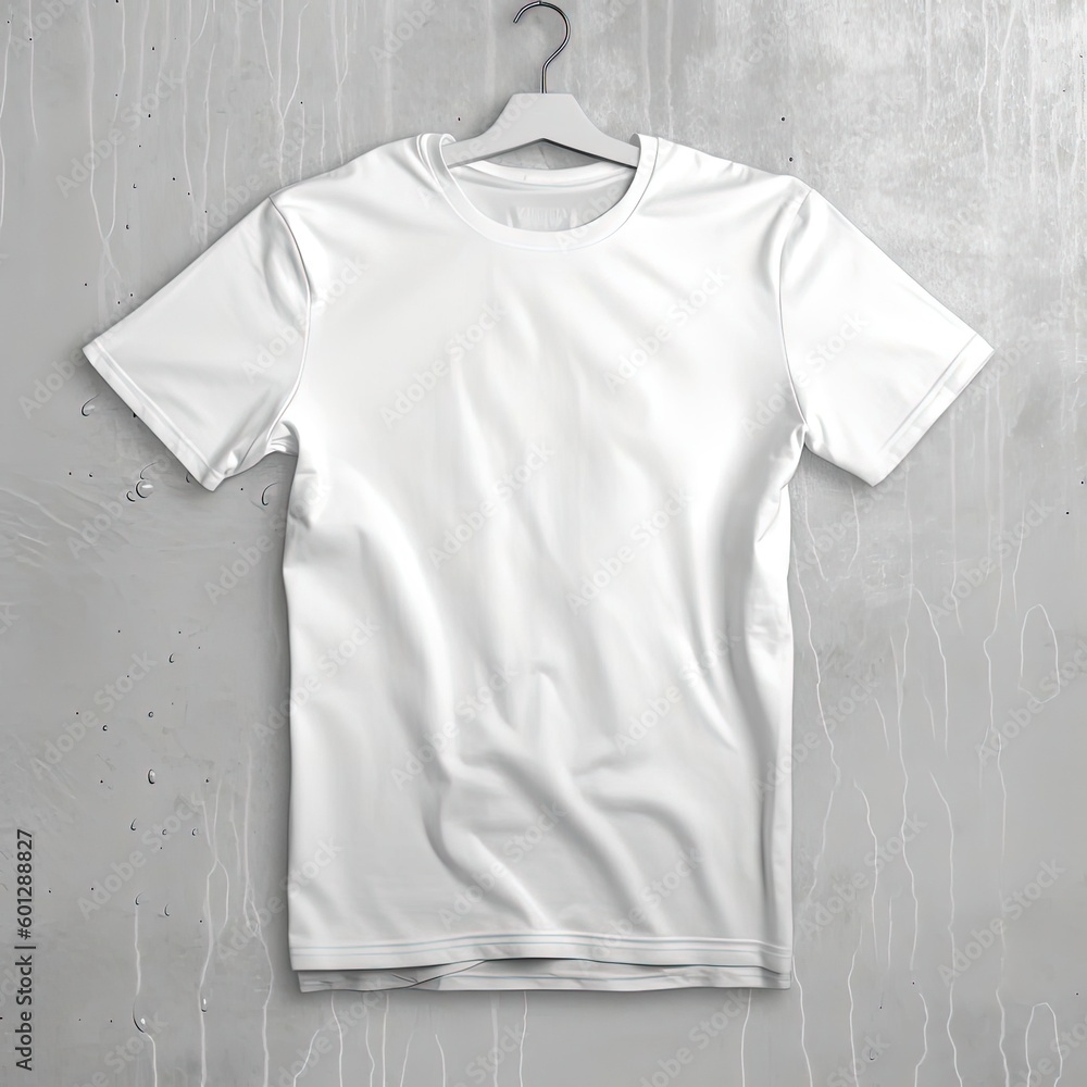 Wall mural a white t shirt mock up image, generative ai