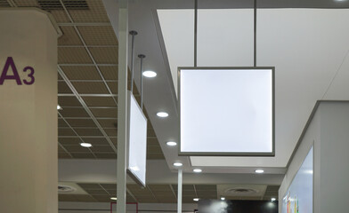 lamp sign mock-up ad photo