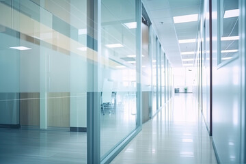 Obraz premium Modern office with white walls