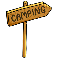 camping sign
