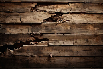 old broken plank wall background