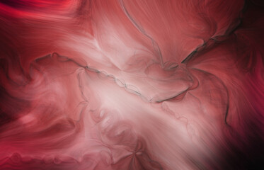 Abstract red blur texture. Blurred veins water stream backdrop with a smoke style. Smooth motion illustration for your graphic design, banner, background, wallpaper or poster. 3D rendering