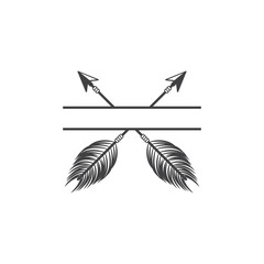 ethnic indian arrow graphic design