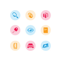 Car lifestyle icon isometric vector
