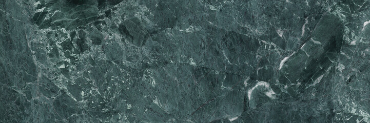 Dark green marble stone texture background - 601296040