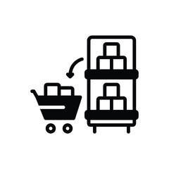 Naklejka premium Black solid icon for includes 