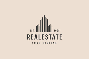 real estate logo vector icon illustration