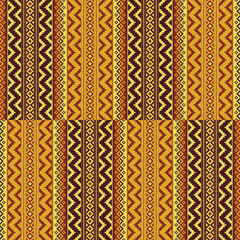 Aztec Kilim patchwork pattern. Vector aztec Kilim geometric patchwork seamless pattern background. Ethnic geometric retro pattern use for fabric, textile, home decoration elements, upholstery.