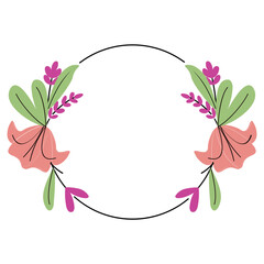 Flower Circle Border
