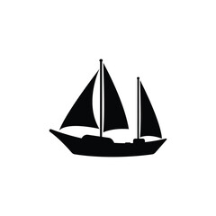 sailboat icon vector