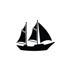 sailboat icon vector