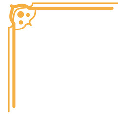 Minimalist Corner Frame Border Element