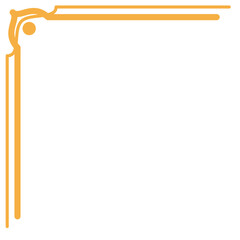 Minimalist Corner Frame Border Element
