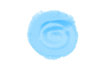 Blue watercolor paint stroke illustration for background. 