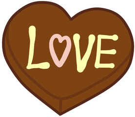 heart shaped chocolate