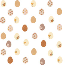 Easter eggs pattern background