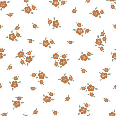 Boho flower pattern background