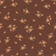 Boho flower pattern background