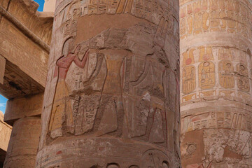 Great Hypostyle Hall at Karnak temple in Luxor, Egypt 