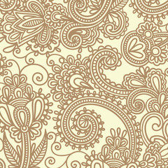 floral background with paisley and indian florals. damask style pattern for textile and decoration. classic ornament with flowers.