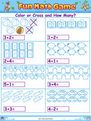 Logic math game education game for children