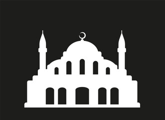 Islamic Mosque. Isolated vector illustration for your design