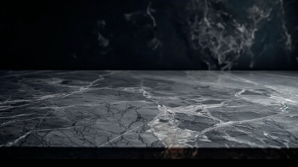 background with grey marble and dark black stone. High quality  Generative AI