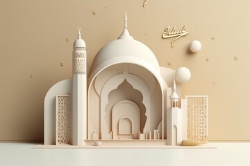 Islamic New Year. The day of the beginning of the year according to the Islamic calendar, the first day of the month of Muharram. Muslim, tradition, religion, moon. Generative AI