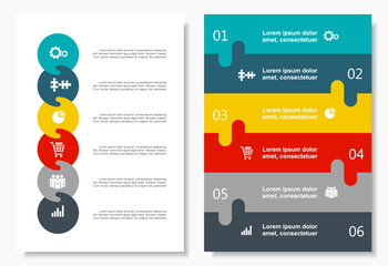 Fototapeta premium Infographic design template with place for your data. Vector illustration.