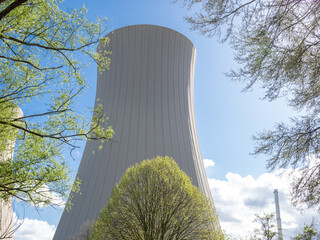 Green branches and nuclear power plant ...