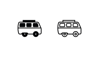 Van icon design with white background stock illustration